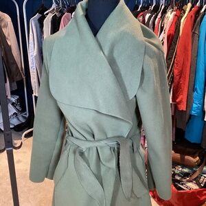 Green Women's Belted Coat